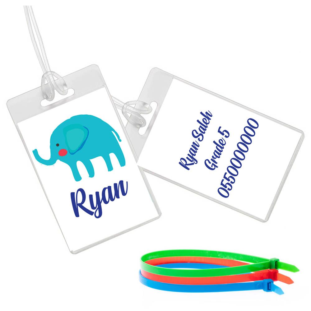 Twinkle Hands - Elephant Luggage Tag