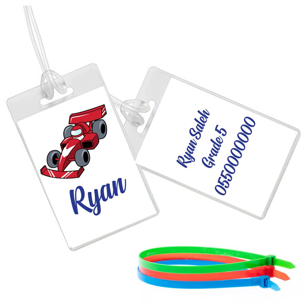 Twinkle Hands - F1 Racing Car Luggage Tag