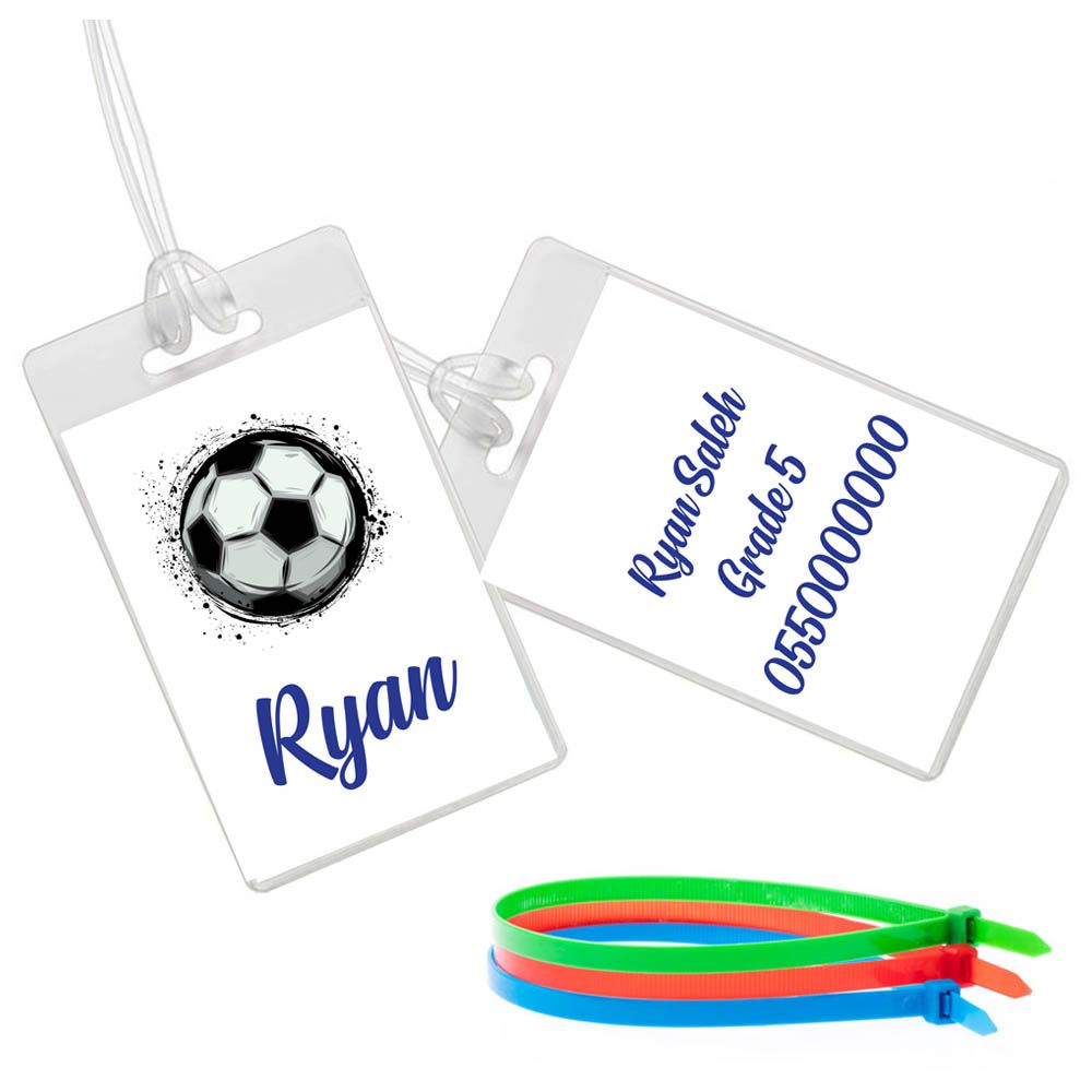 Twinkle Hands - Soccer Football Luggage Tag