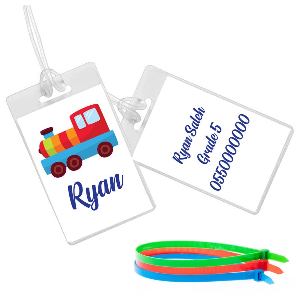 Twinkle Hands - Train Luggage Tag