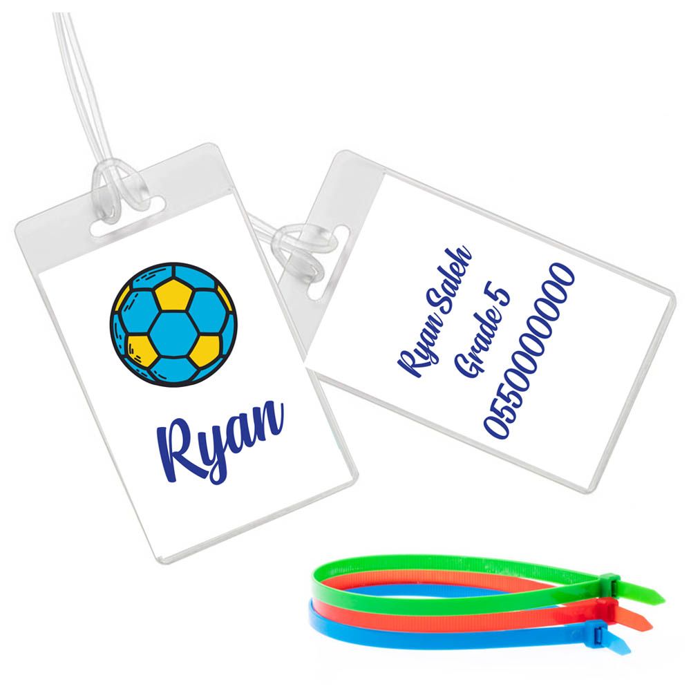 Twinkle Hands - Soccer Luggage Tag