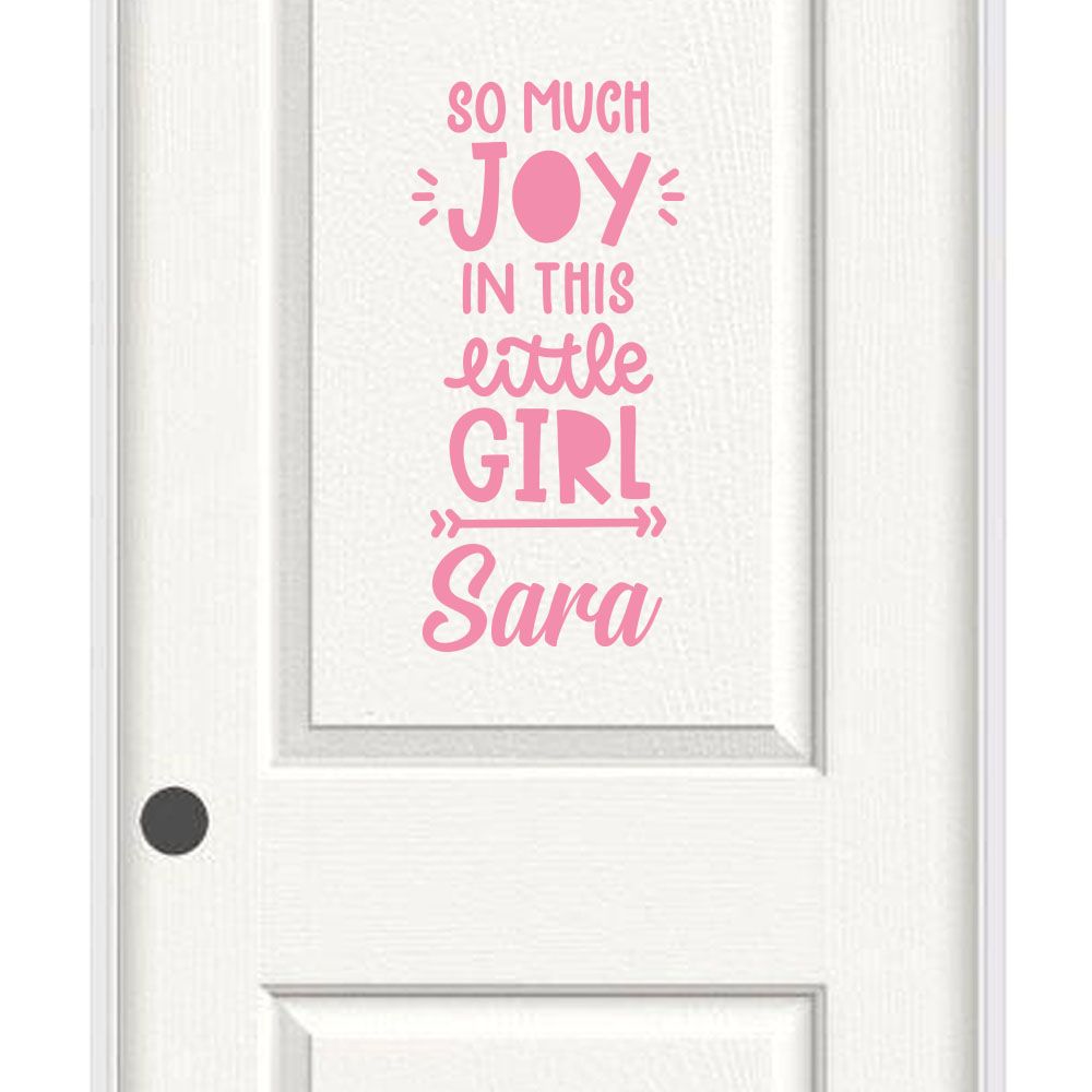 So Much Joy - Personalized Wall Decal