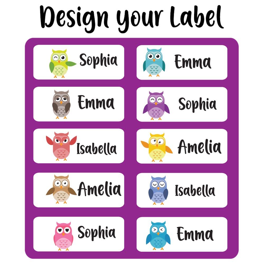 Twinkle Hands - Personalized Waterproof Labels - Owl