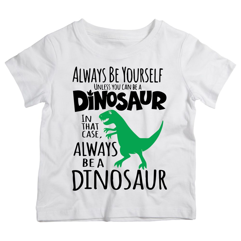 Twinkle Hands - Be A Dinosaur T-Shirt - White