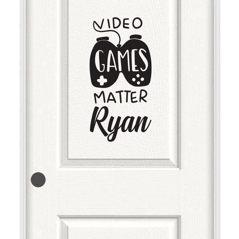 Video Games Matter - Personalized Wall Decal