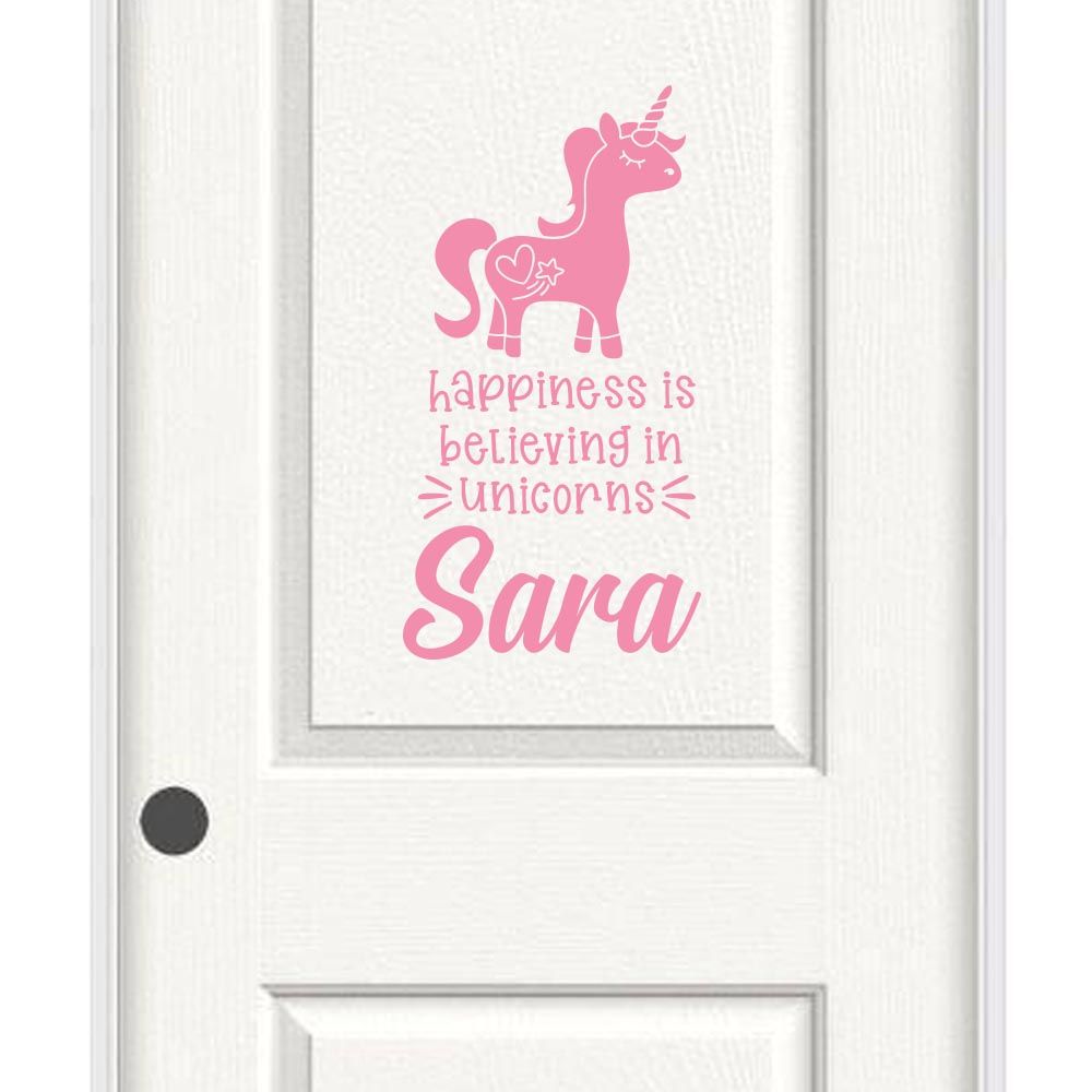 Believing In Unicorn - Personalized Wall Decal