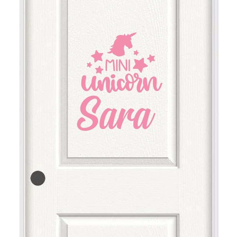 Mini Unicorn - Personalized Wall Decal