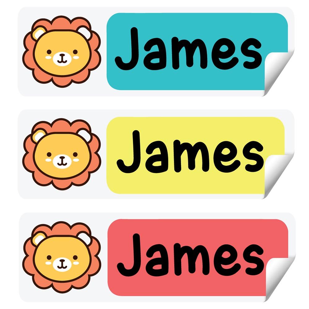 Twinkle Hands - Personalized Waterproof Labels - Baby Lion