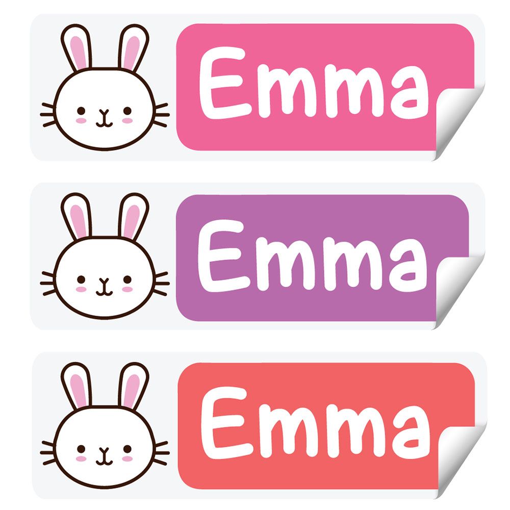 Twinkle Hands - Personalized Waterproof Labels - Cute Bunny