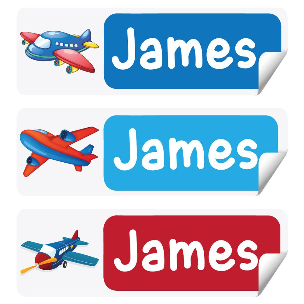 Twinkle Hands - Personalized Waterproof Labels - Airplane