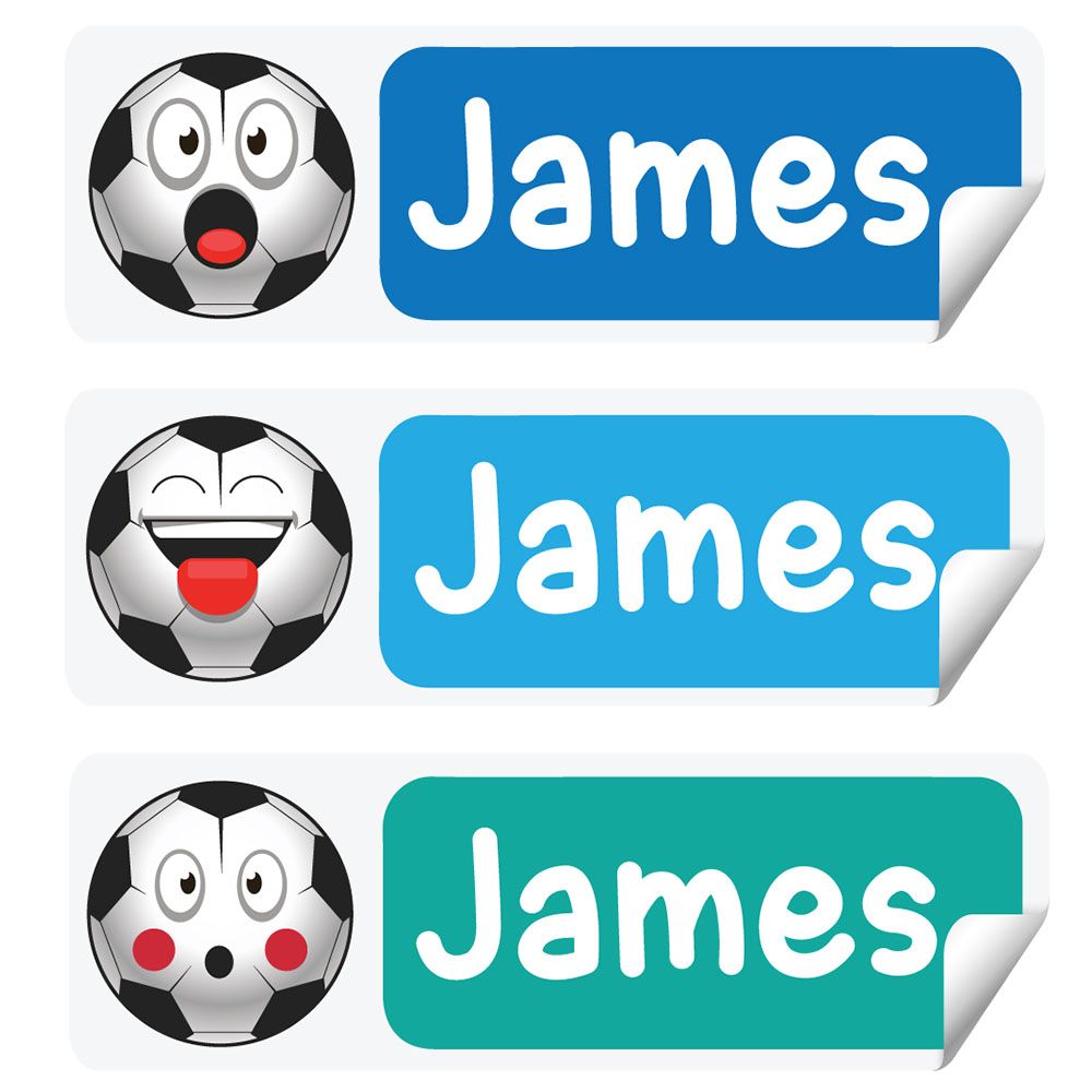 Twinkle Hands - Personalized Waterproof Labels - Football Soccer Lover