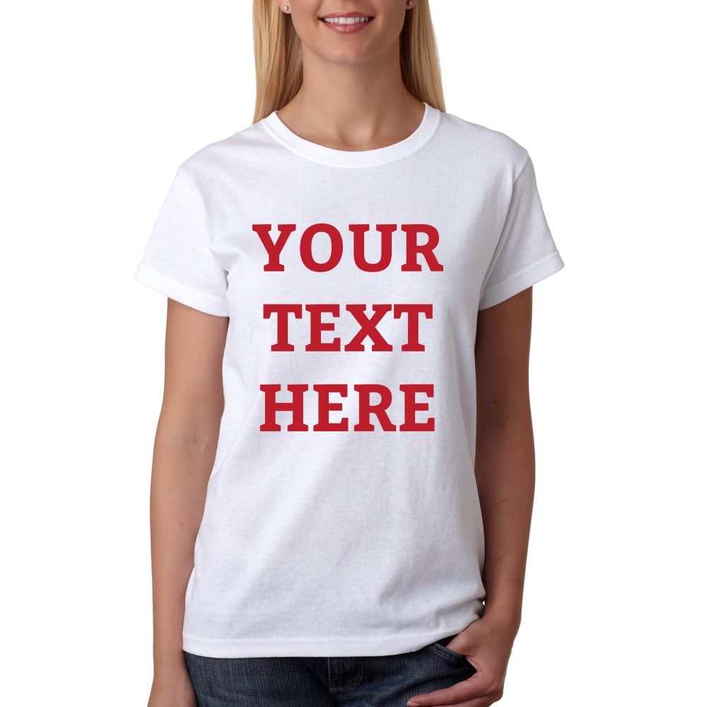 Twinkle Hands - Personalised Woman White T-Shirt - Red