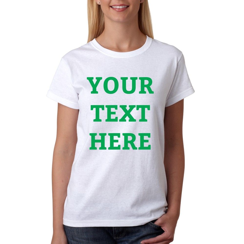 Twinkle Hands - Personalised Woman White T-Shirt - Green