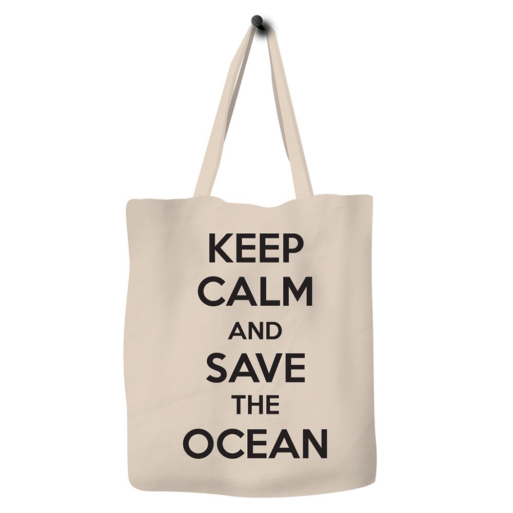 Save The Ocean - Eco Tote Bag - Keep Calm And Save The Ocean