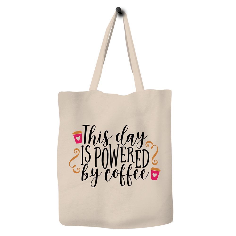 Save The Ocean - Eco Bag - This Day Is Powered By Coffee