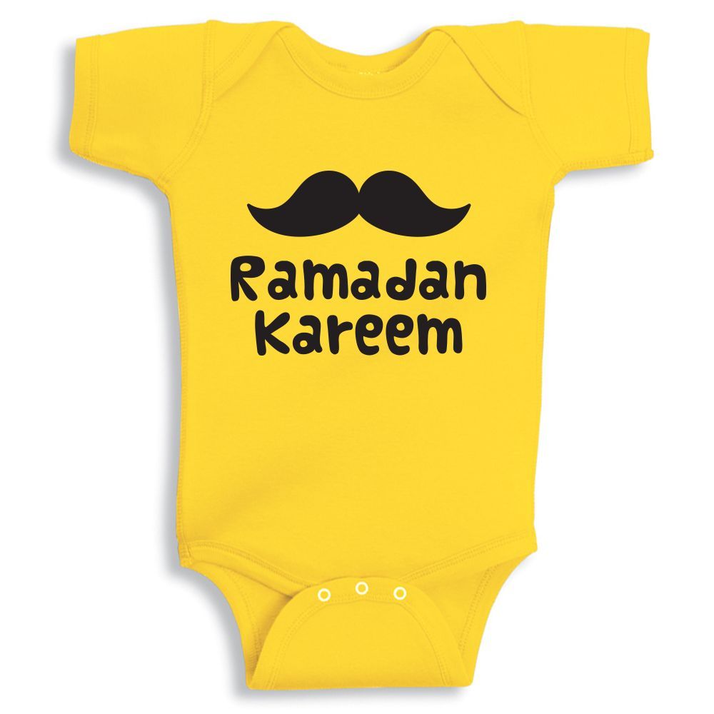 Twinkle Hands - Ramadan Kareem Bodysuit - Yellow