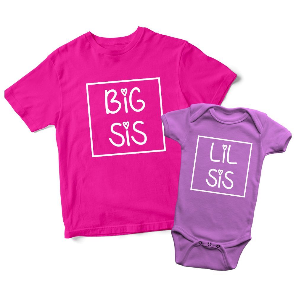 Twinkle Hands - Sibling Shirt Lil Sister Onesie Purple