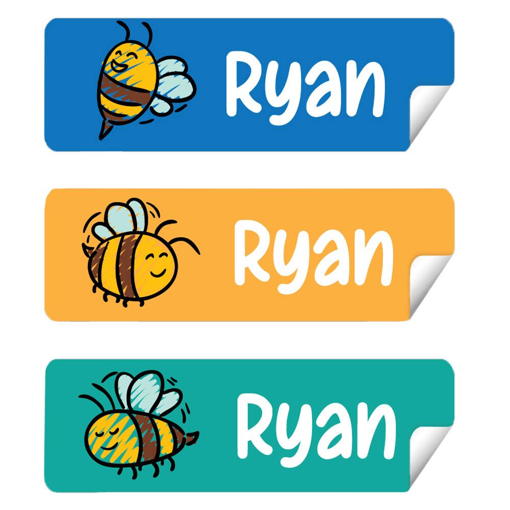 Twinkle Hands - Personalized Labels - Pack of 30 - Cute Bee