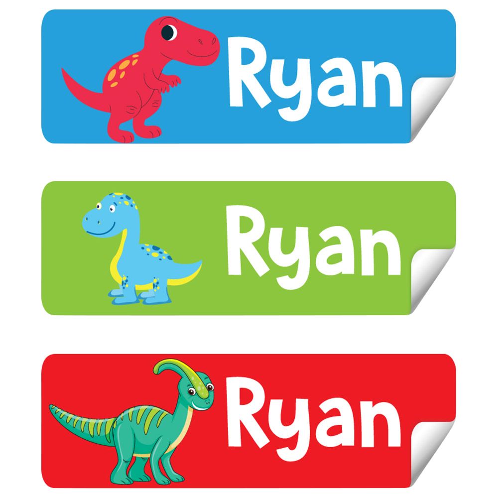 Twinkle Hands - Personalized Waterproof Labels - Dinosaurs For Boys