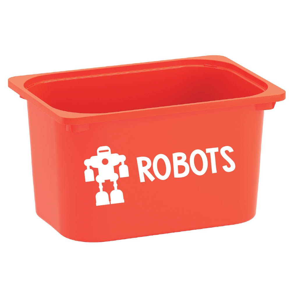 Twinkle Hands - Labels for Kid's Toy Storage - Robots