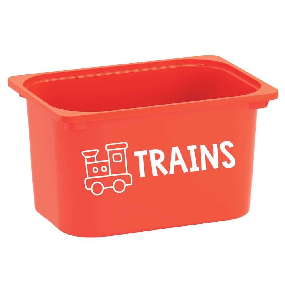 Twinkle Hands - Labels for Kid's Toy Storage - Trains