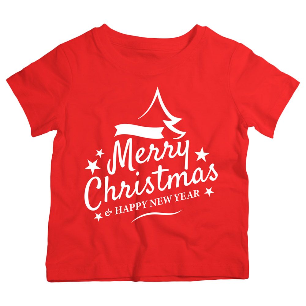 Twinkle Hands - Merry Xmas & New Year T-Shirt - Red