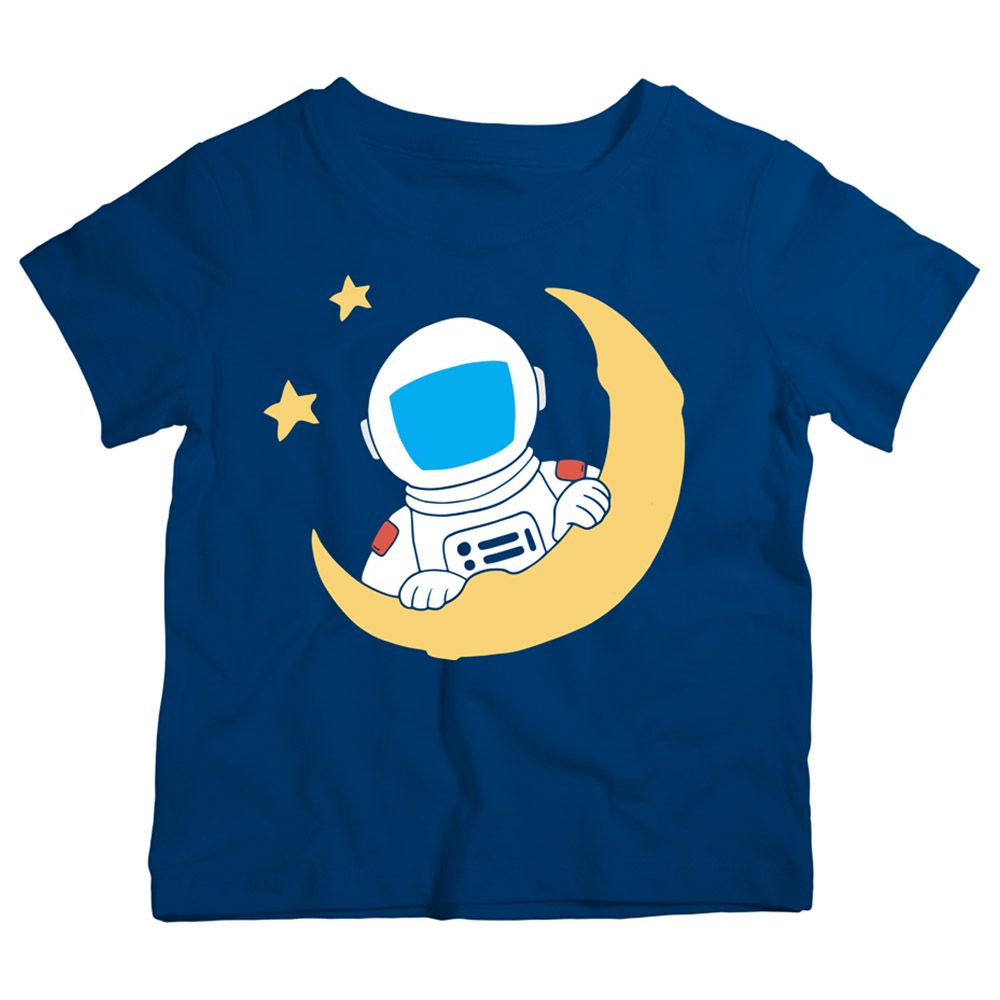 Twinkle Hands - Cool Astronaut Cotton T-Shirt - Blue