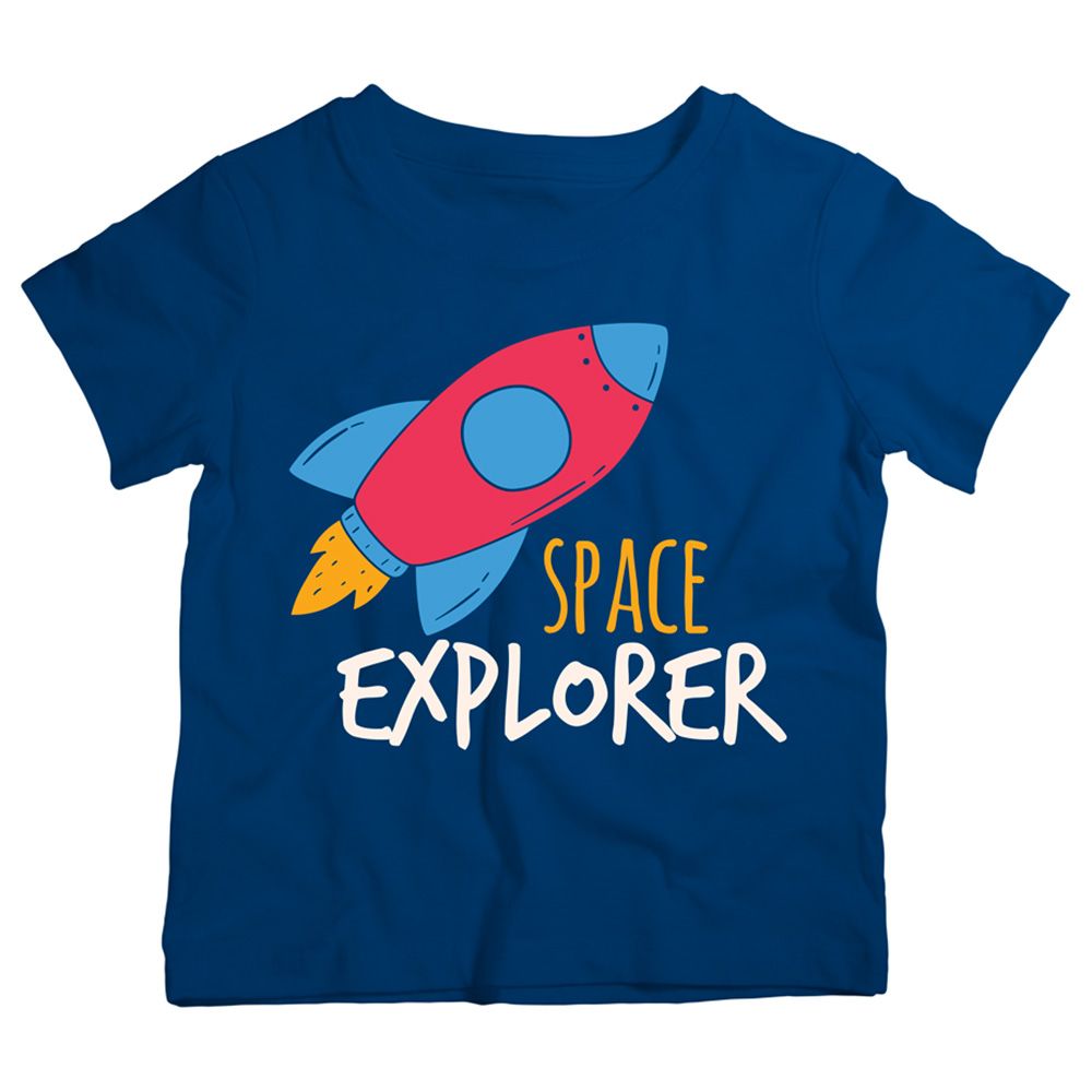 Twinkle Hands - Space Explorer Cotton T-Shirt - Black