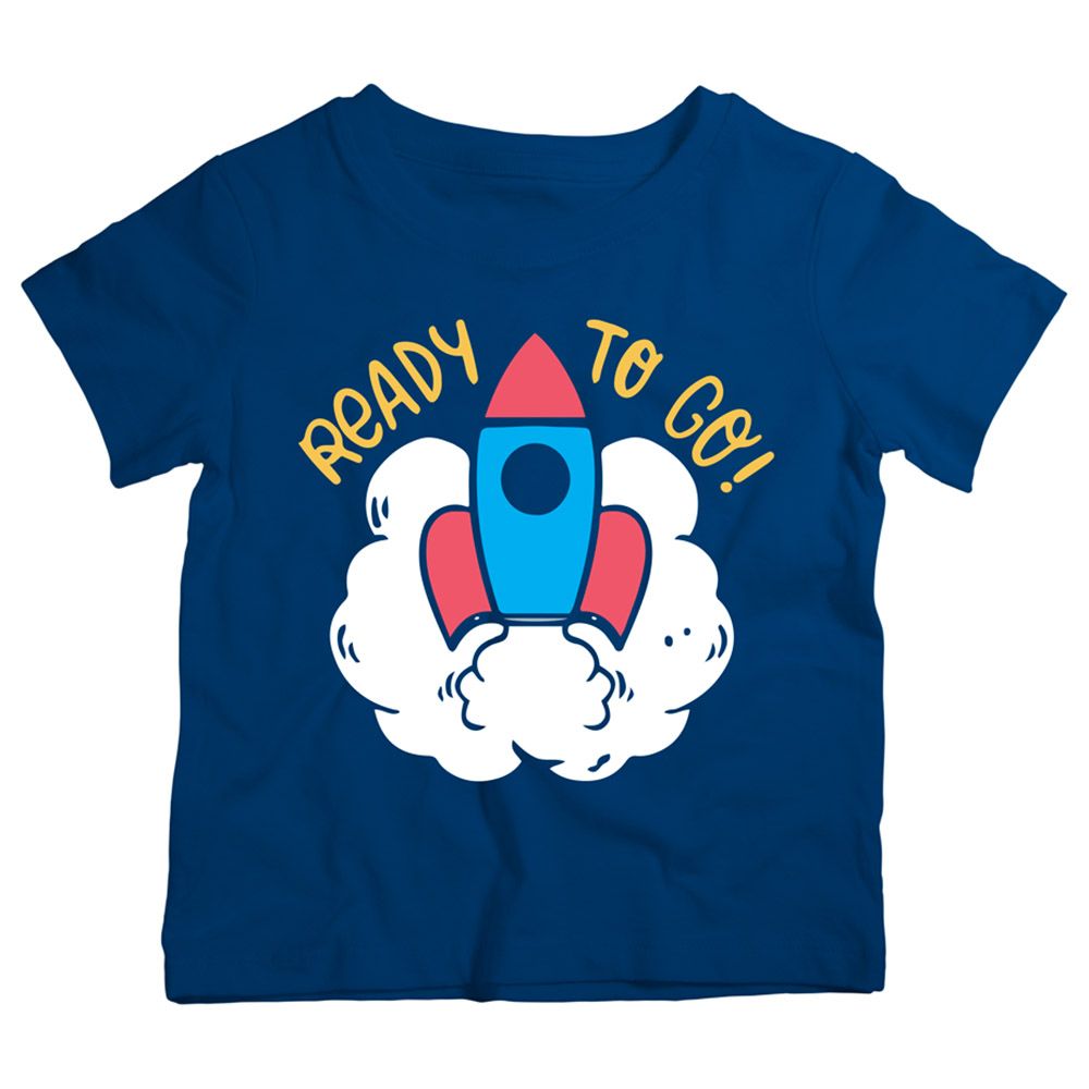 Twinkle Hands - Ready To Go Space Cotton T-Shirt - Blue