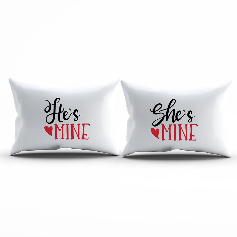 Twinkle Hands - Couple Pillowcases - He's Mine, She's Mine