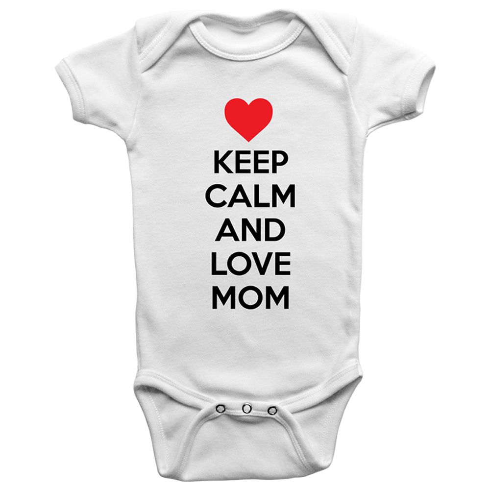 Limited Edition - Keep Calm And Love Mom Onesie Bodysuit