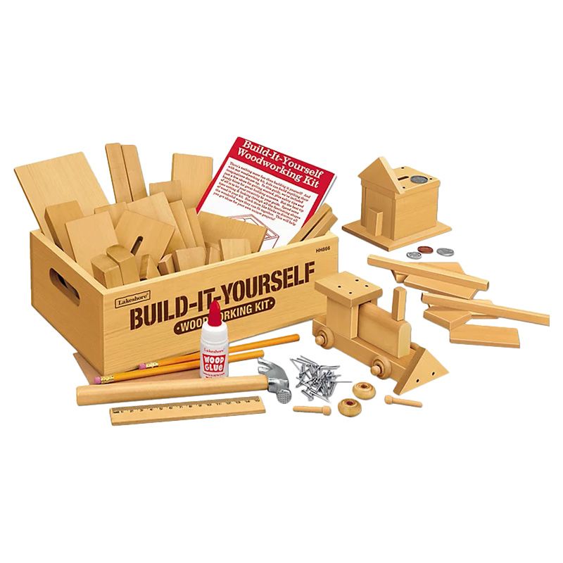 Lakeshore - Build-It-Yourself Wood Working Kit - 80pcs