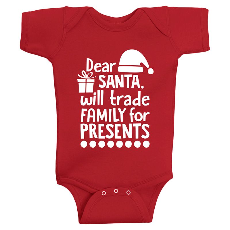 Twinkle Hands - Trade Family Christmas Bodysuit - Red