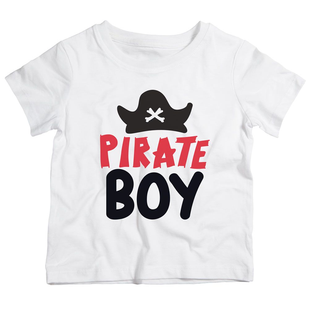 Twinkle Hands - Pirate Boy T-Shirt - White