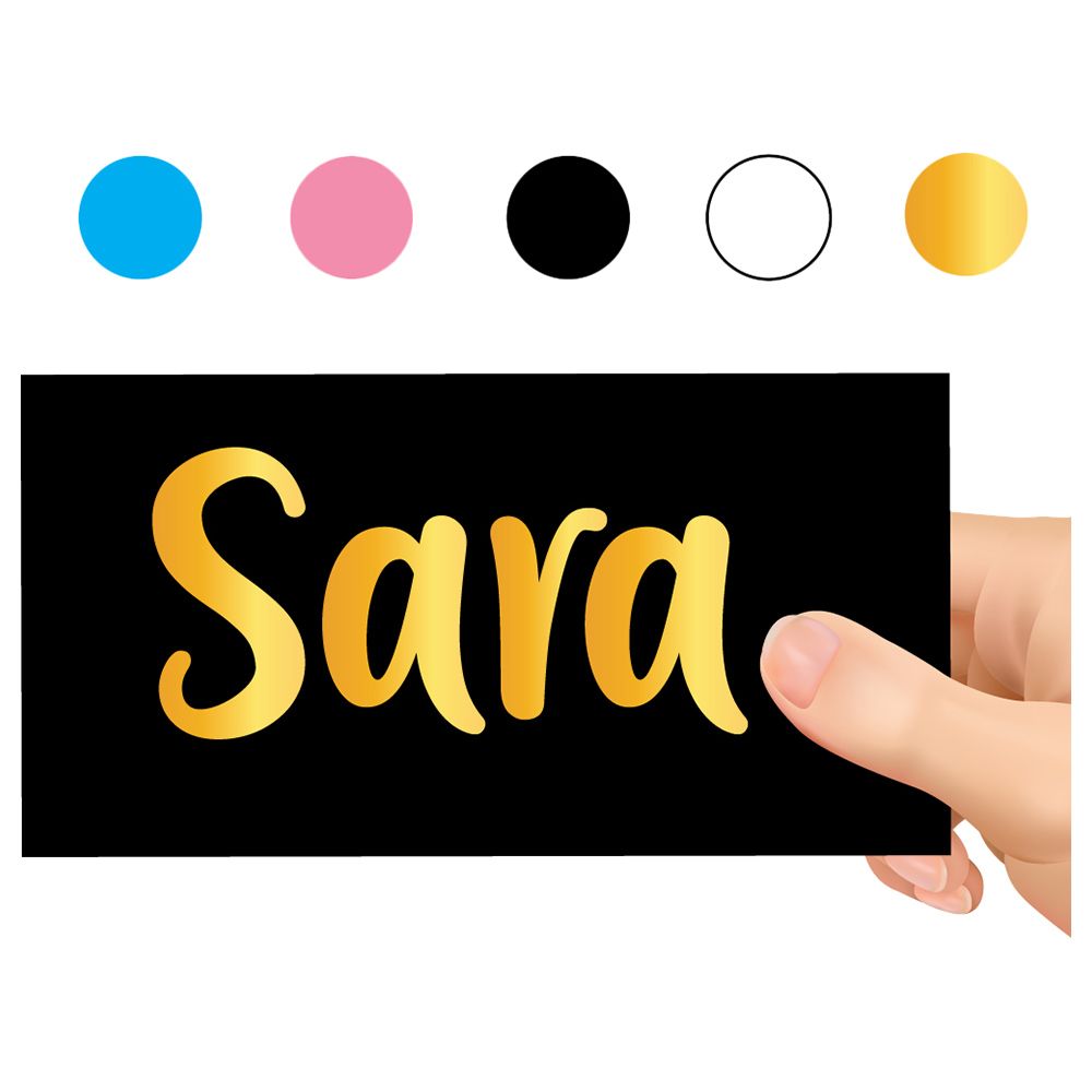 Twinkle Hands - Personalized Name Decal for Bottle