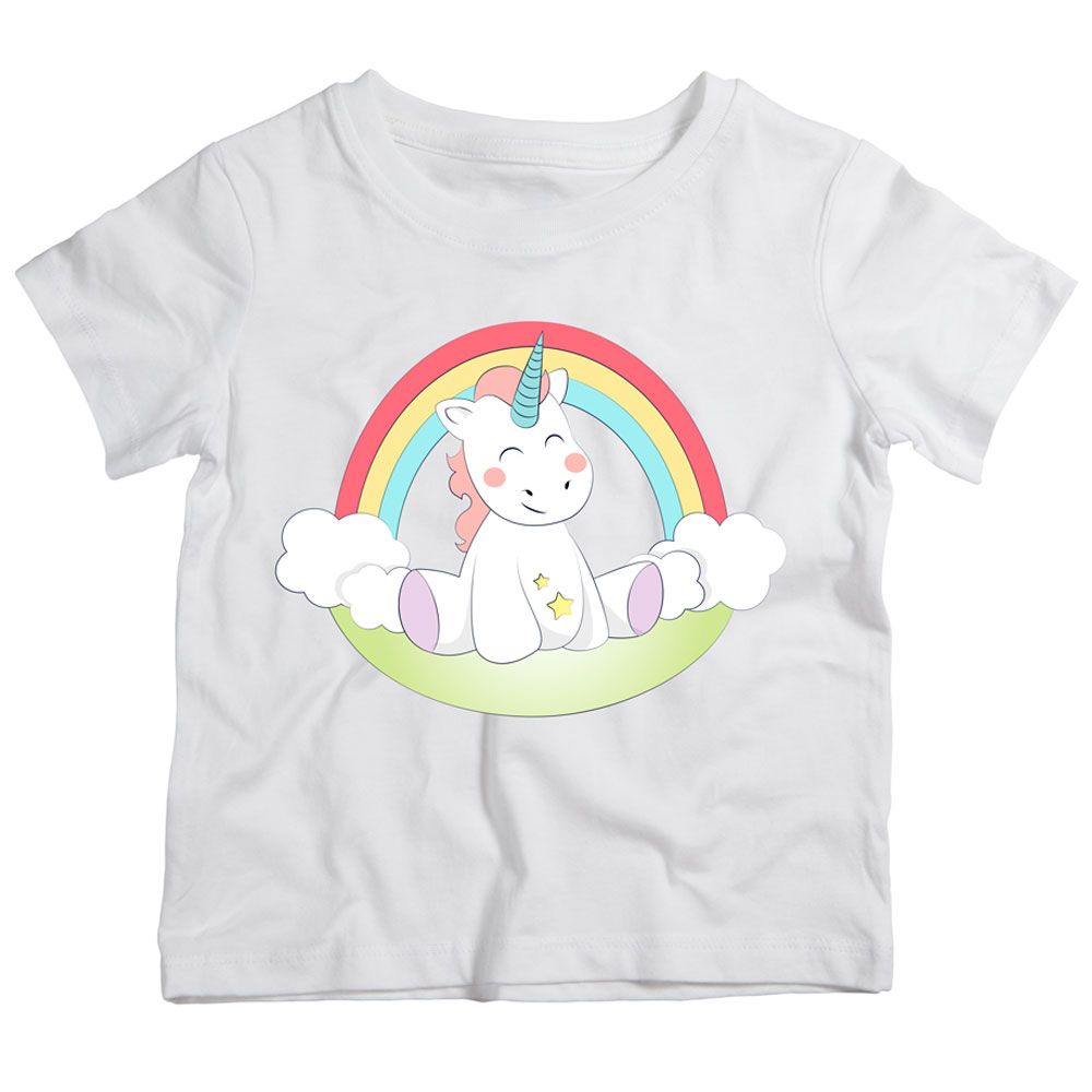 Twinkle Hands - Baby Unicorn T-Shirt - White