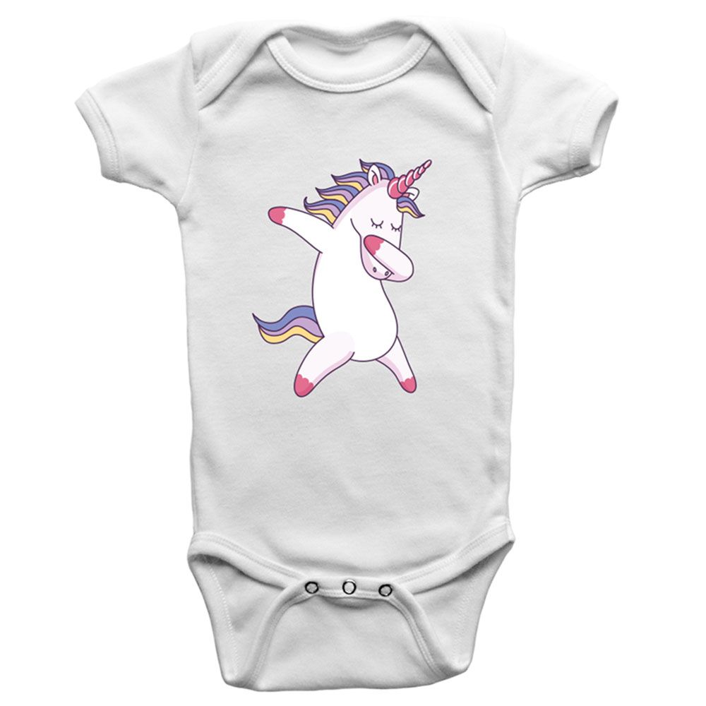 Twinkle Hands - Dancing Unicorn Bodysuit - White