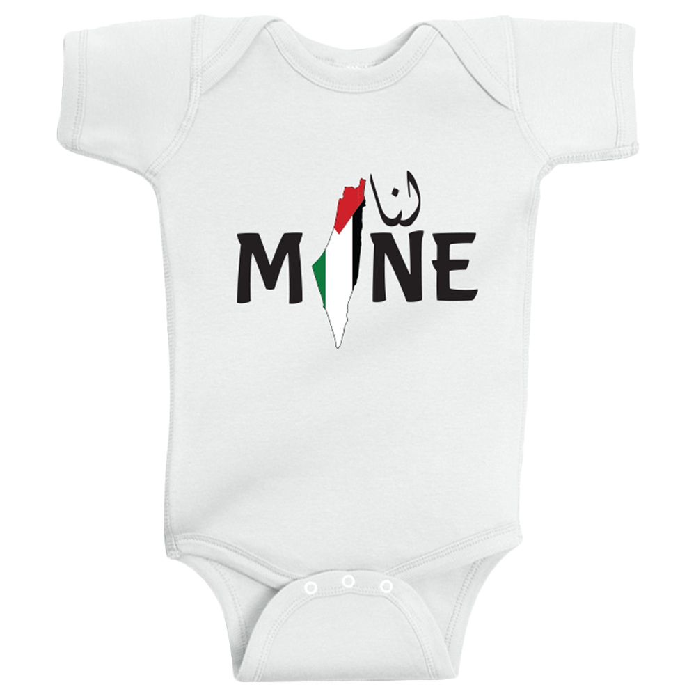 Twinkle Hands - Mine Palestine Baby Onesie - White