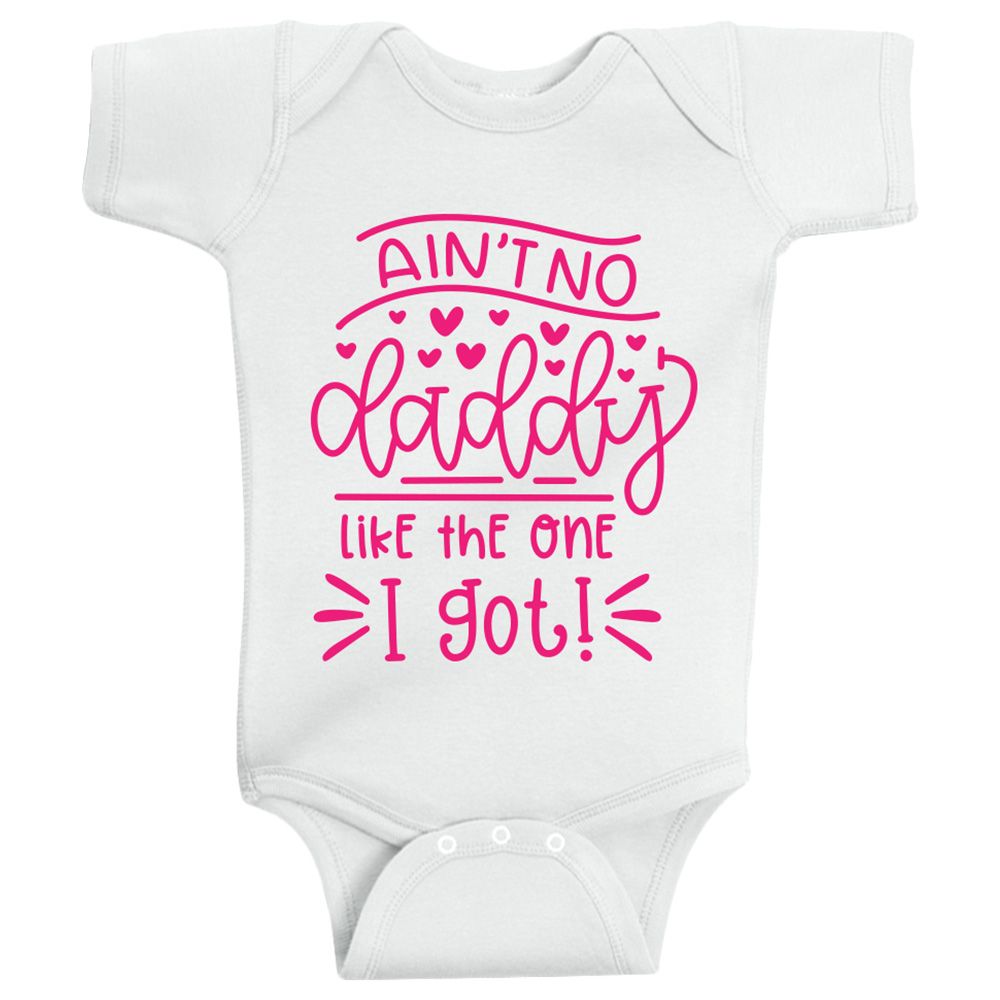 Twinkle Hands - No Daddy Like The One I Got Onesie - White