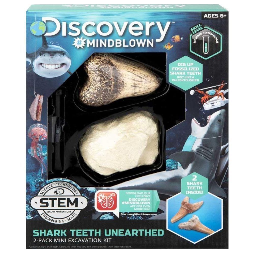 Discovery Mindblown - Mini Shark Tooth Excavation Kit 2pcs