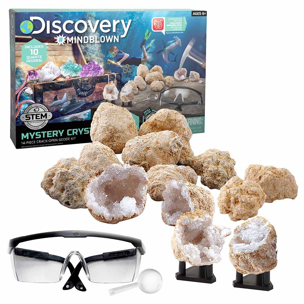 Discovery Mindblown - Mystery Crystals Geode Excavation Science Kit - 14pcs