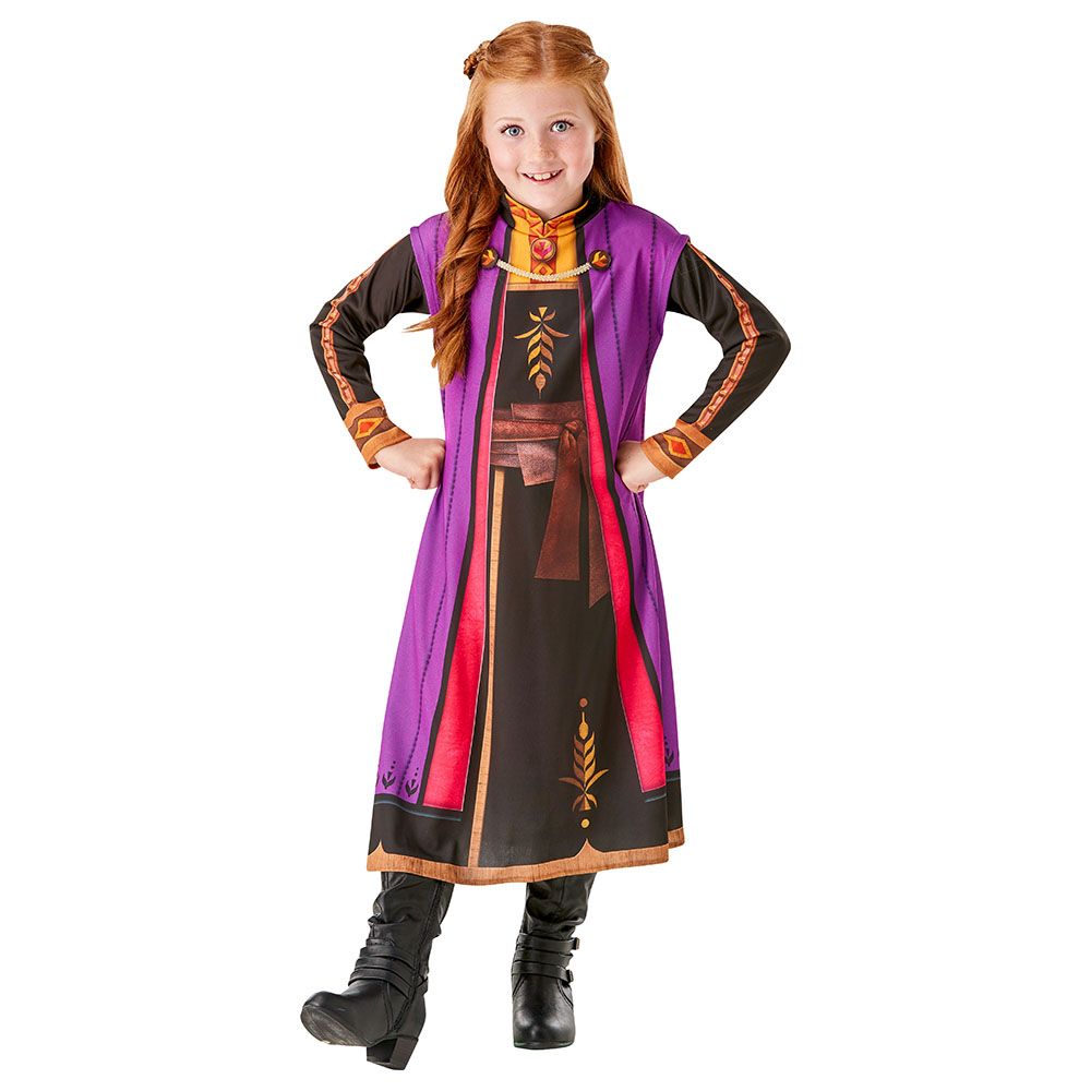 Rubie's - Frozen 2-Anna Classic Dress Black And Purple