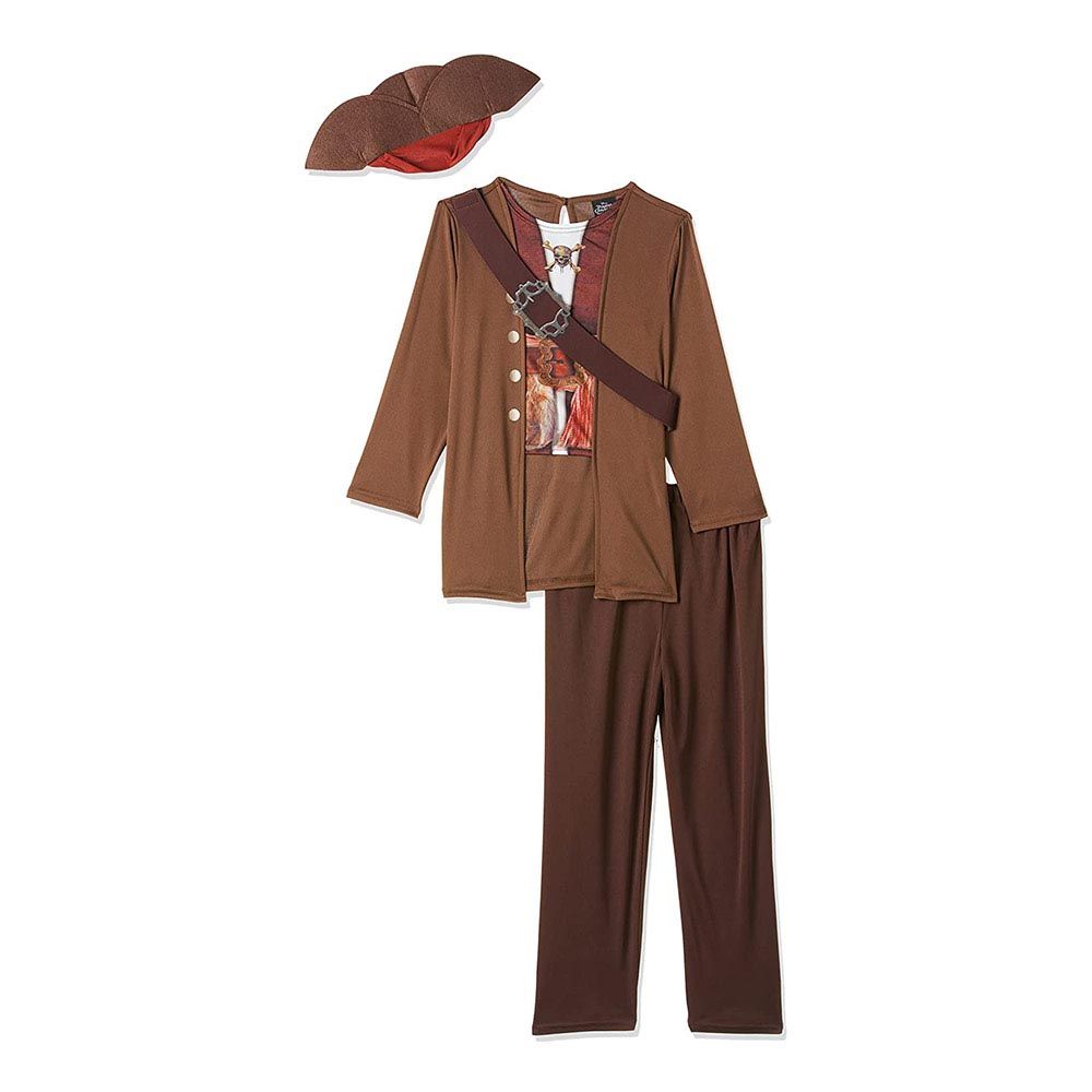 Rubies - Pirates Of The Caribbean Jack Costume - Brown