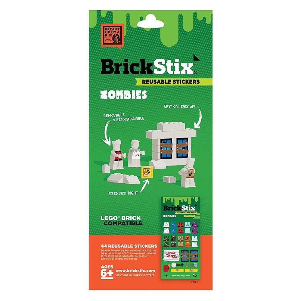 BrickStix - Zombies Reusable Stickers