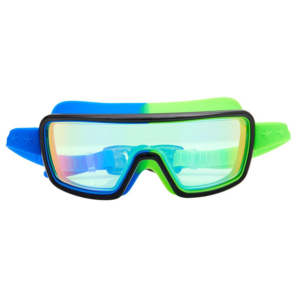 Bling2O - Cyborg Prismatic Swim Kids Goggles - Cyan