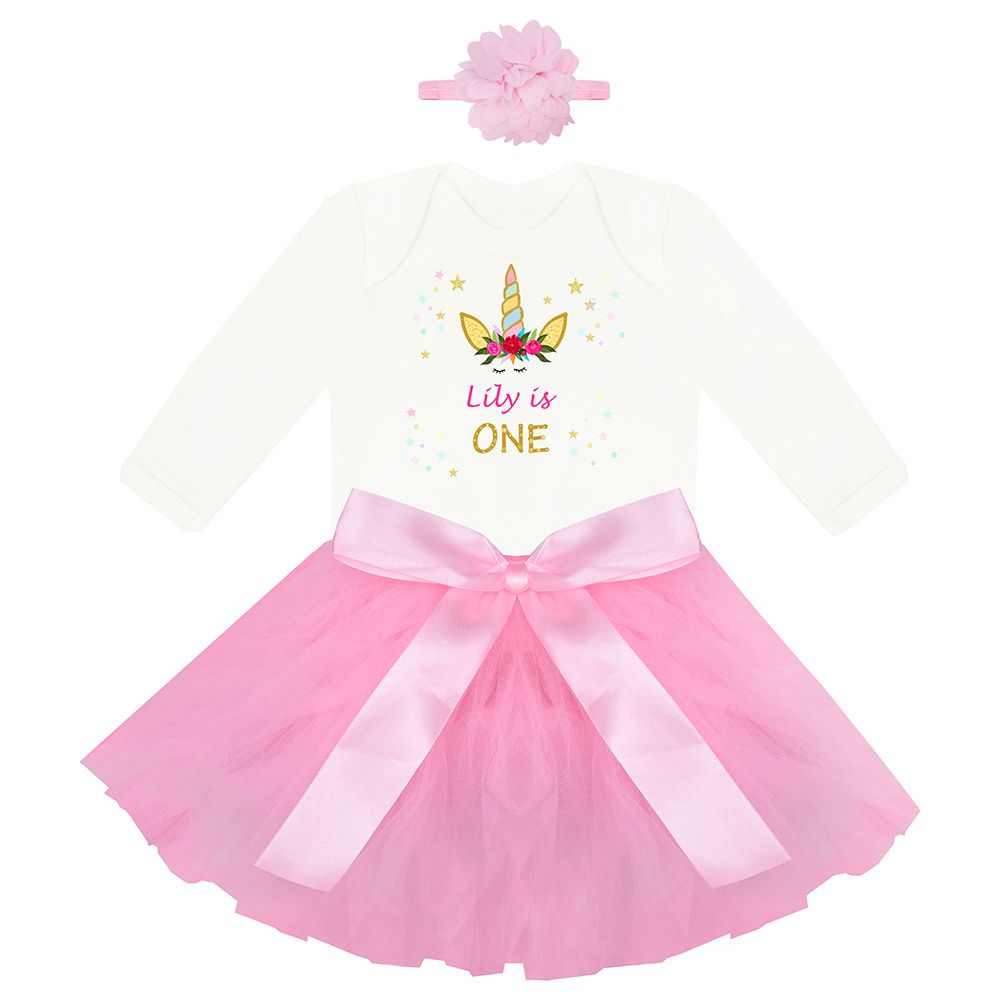 Mini Plum - Personalised Birthday Outfit - Pink