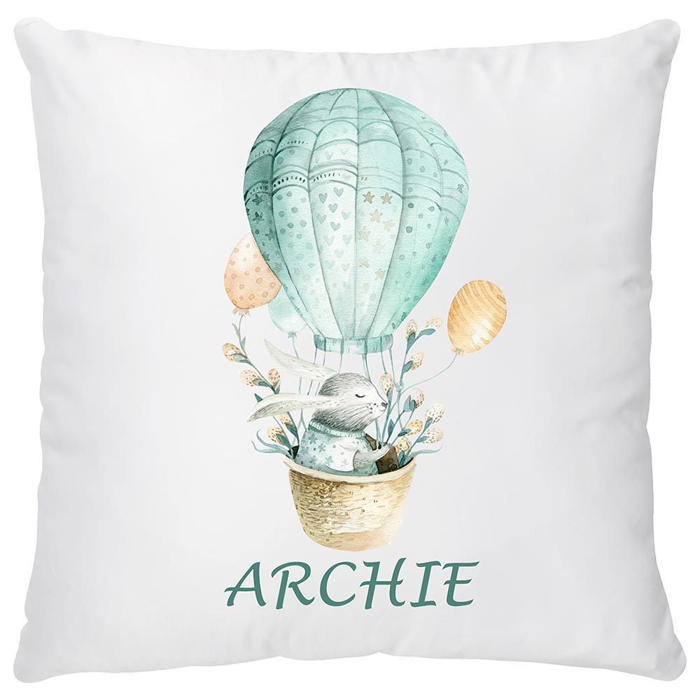 Mini Plum - Cushion Cover - Hot Air Balloon - White