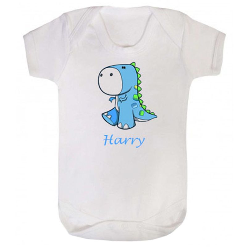 Mini Plum - Personalized Baby Dino Bodysuit