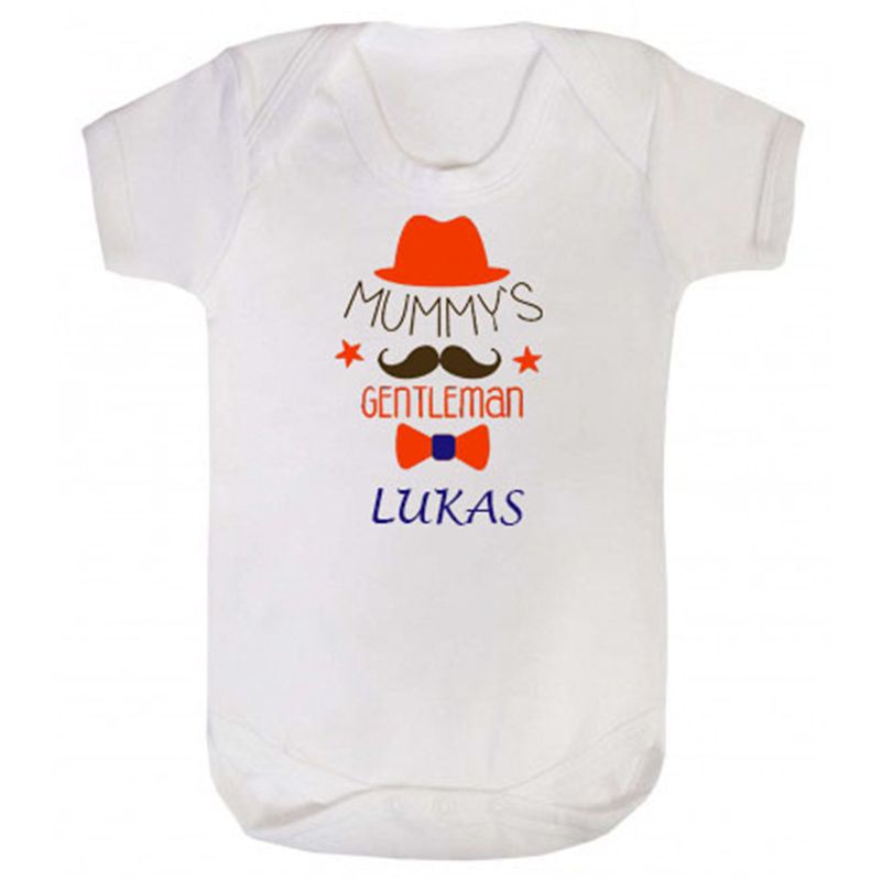 Mini Plum - Personalized Mummy's Gentleman Bodysuit