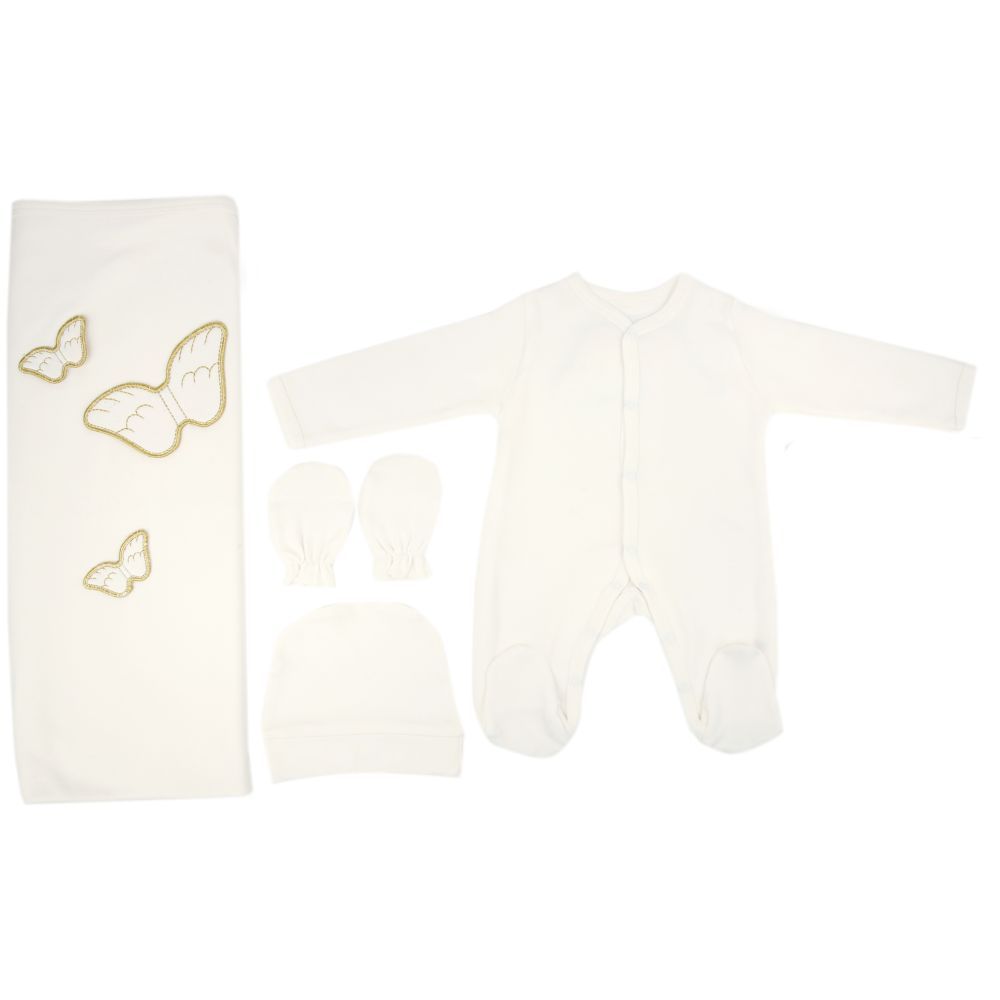 Mini Plum - Coming Home 4pc-Set With Wings - White